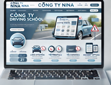 Công Ty NINA Thiết Kế Website Dạy Lái Xe Chuyên Nghiệp