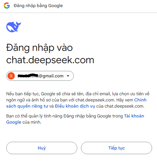 Cấp quyền DeepSeek